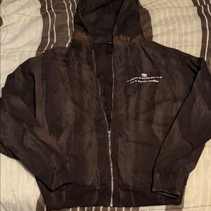 Los Angeles Apparel Black Zip Up Sweater